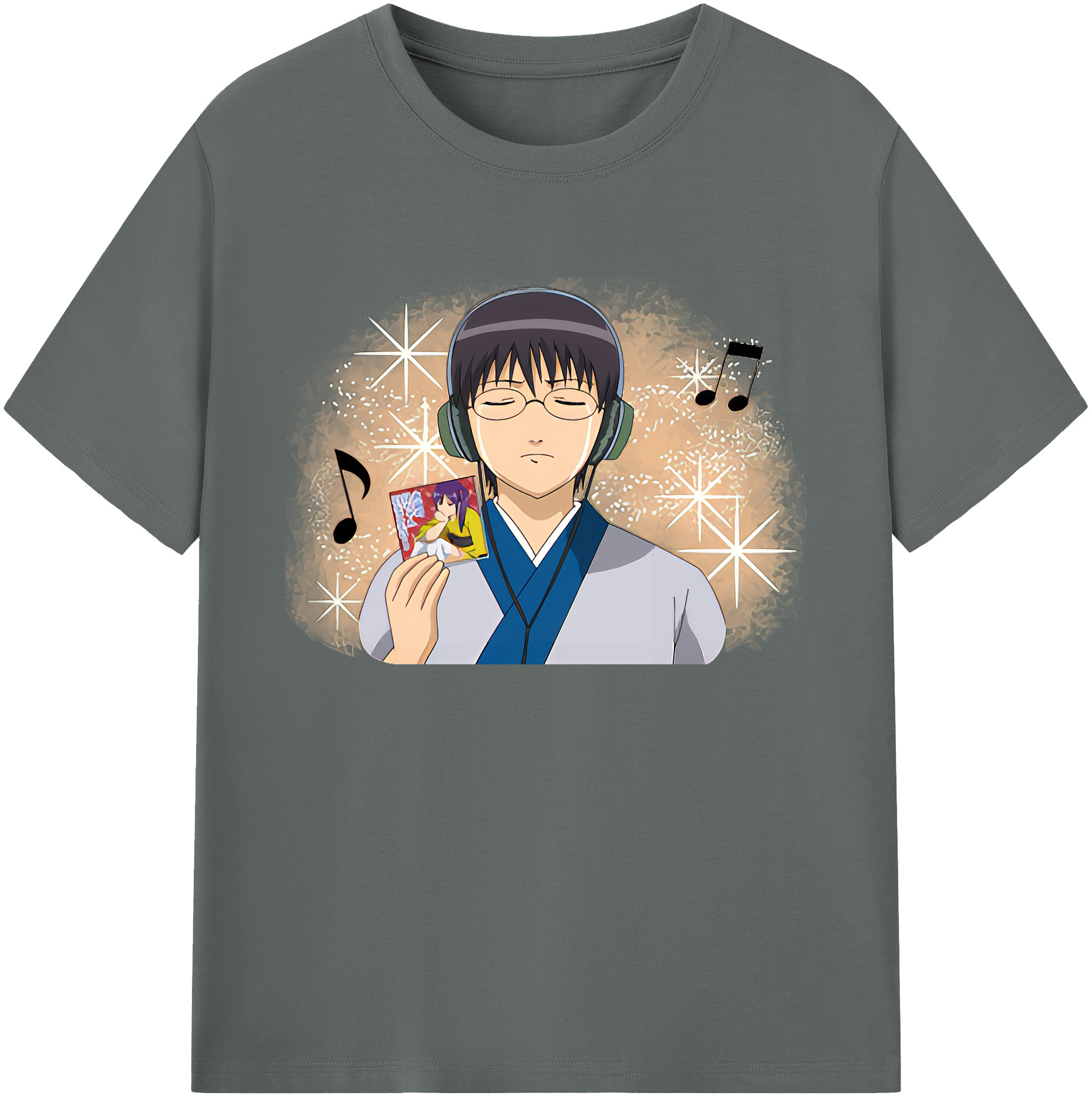 （画像用） ぎんたま 坂田銀時（さかたぎんとき） 神楽 志村新八（しむら しんぱち） GINTAMA Sakata Gintoki Kagura Shimura Shinpachi 綿100％ メンズ半袖Tシャツ｜肌触りやわらか＆通気性